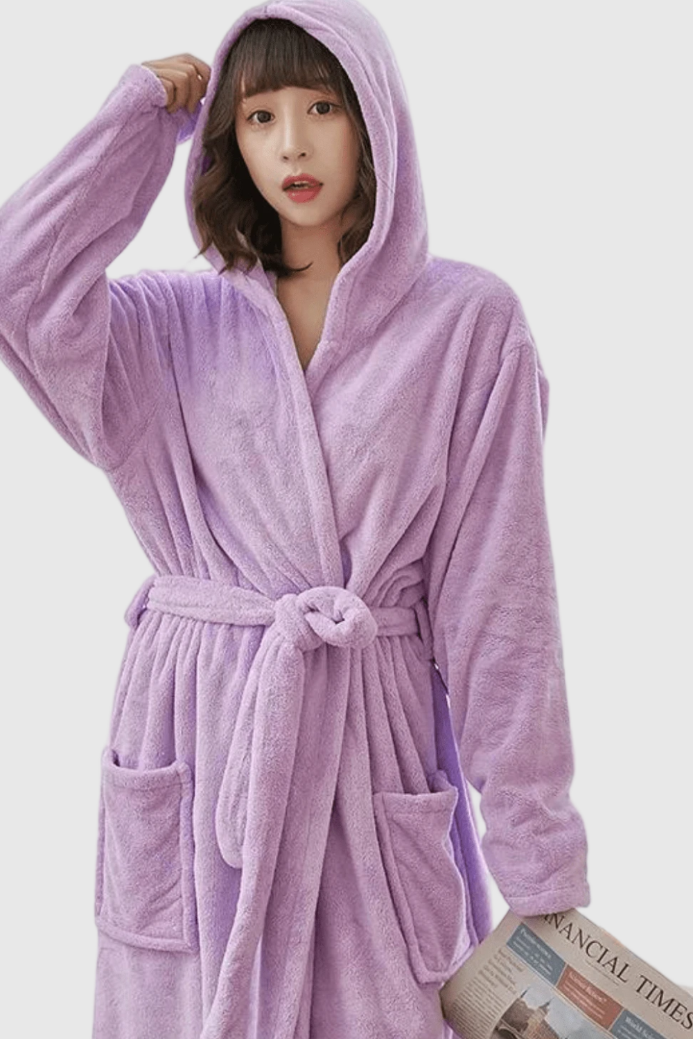 Peignoir Capuche Peignoir De Bain Doux Peignoir À Capuche Sortie