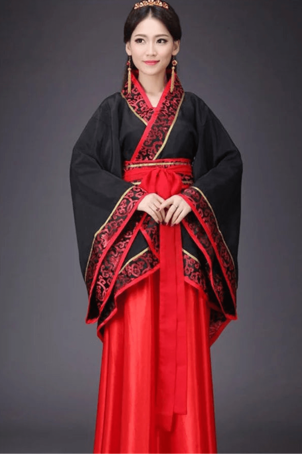 Kimono Femme | Chinois Noir / XXL