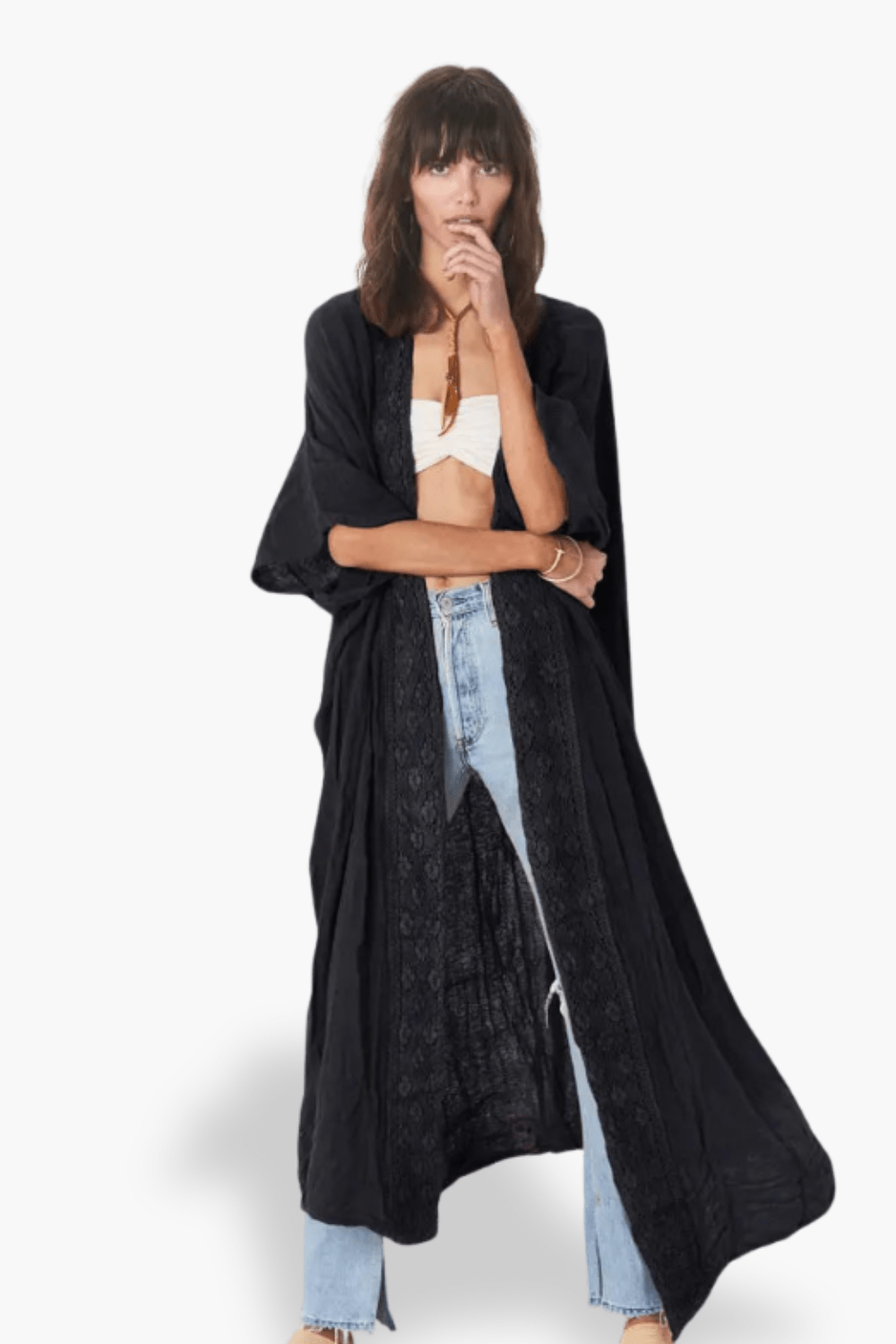 Kimono | Marron Noir / Taille unique