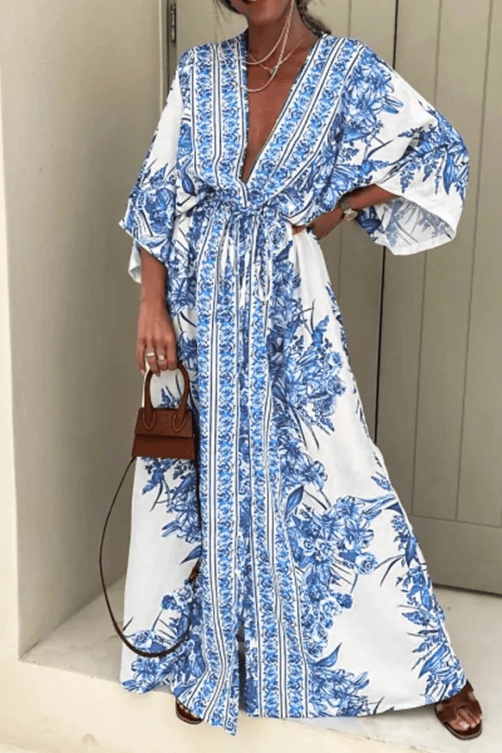 Kimono | Robe Bleu Bleu / XXL