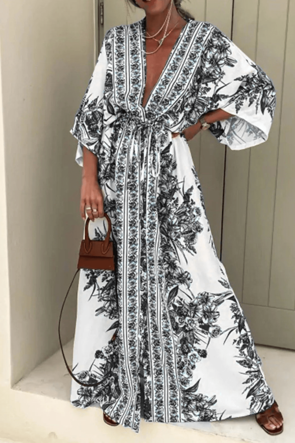 Kimono | Robe Bleu Noir / XXL