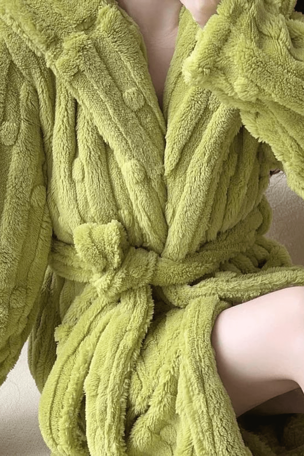 peignoir a capuche femme