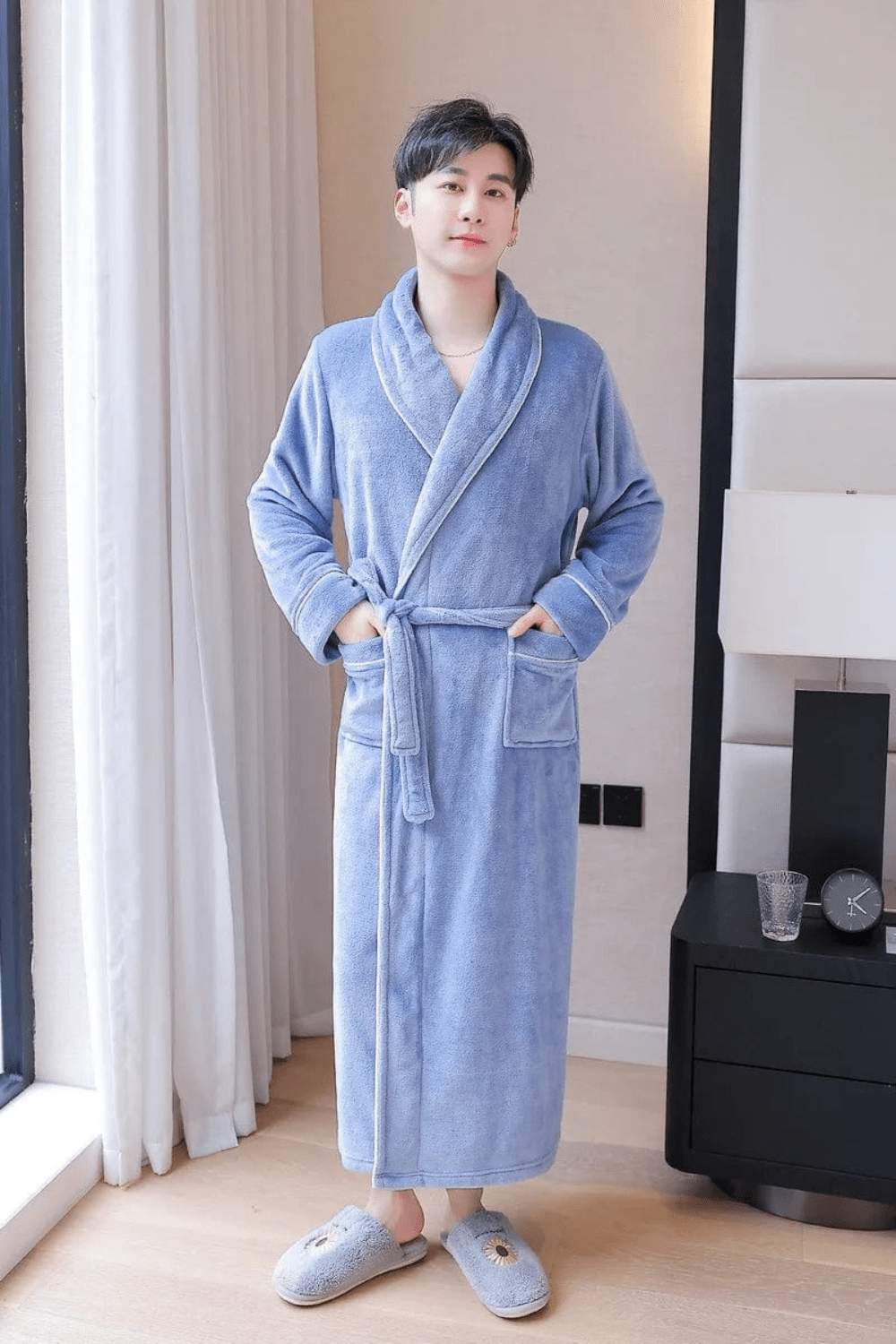 peignoir de bain coton homme