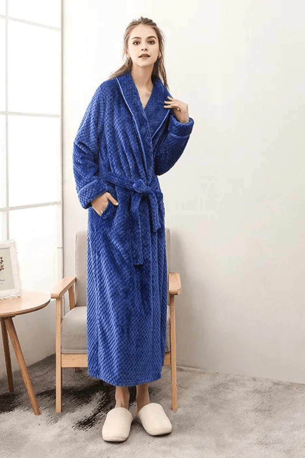 peignoir de bain coton femme