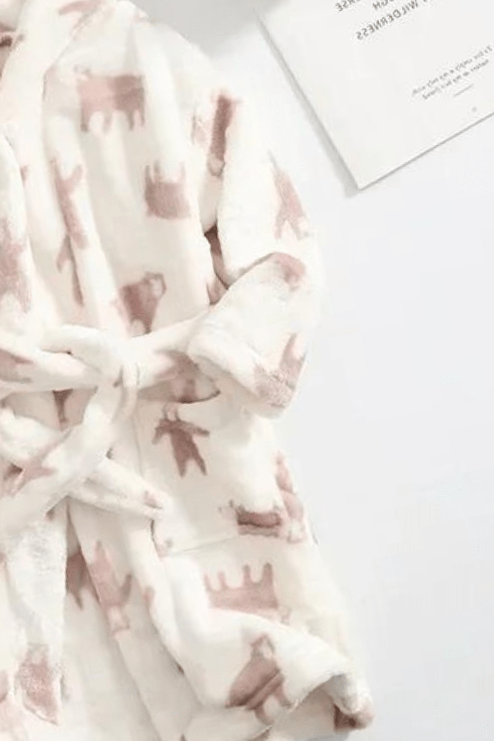 peignoir enfant blanc