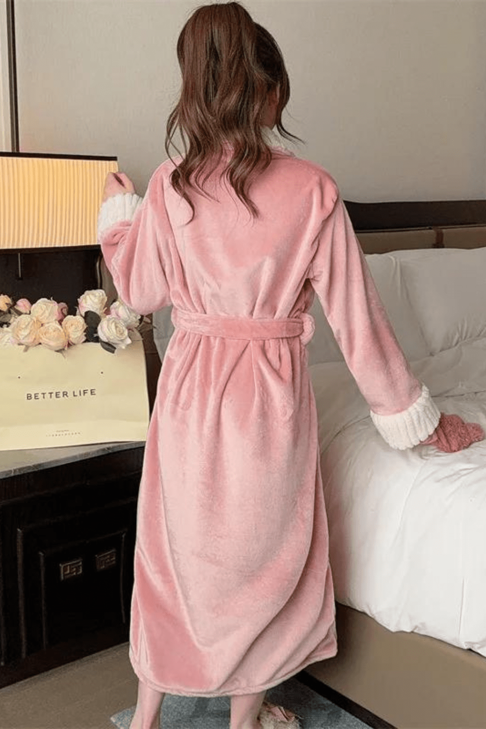 peignoir femme doux
