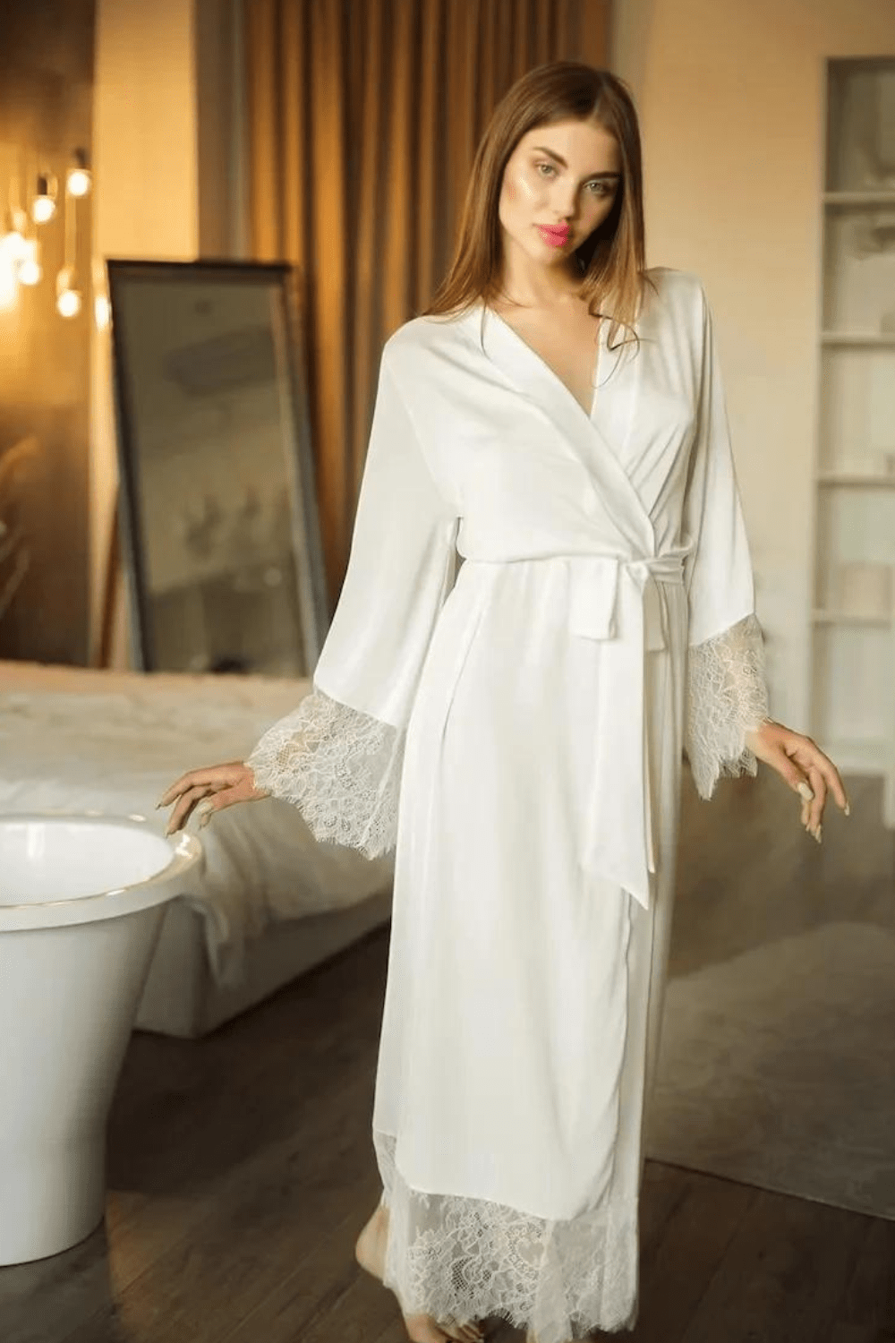 peignoir femme mariage