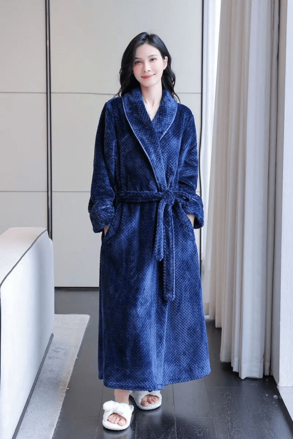 Peignoir Femme | Serviette Bleu / 3XL