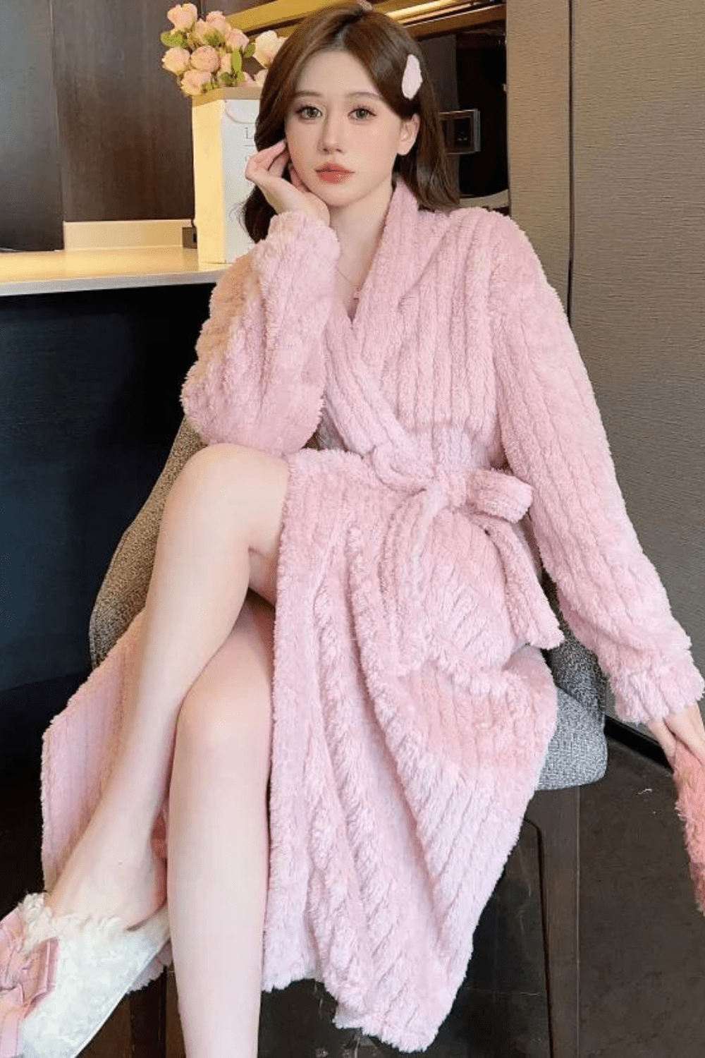 peignoir femme spa