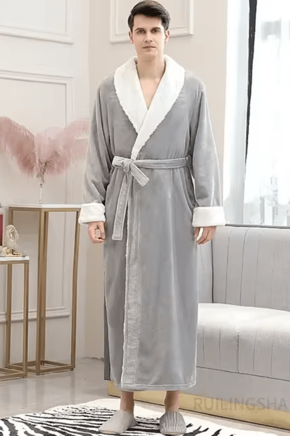 Kimono Robe De Chambre Homme En Coton Kimono Peignoir Homme Coton