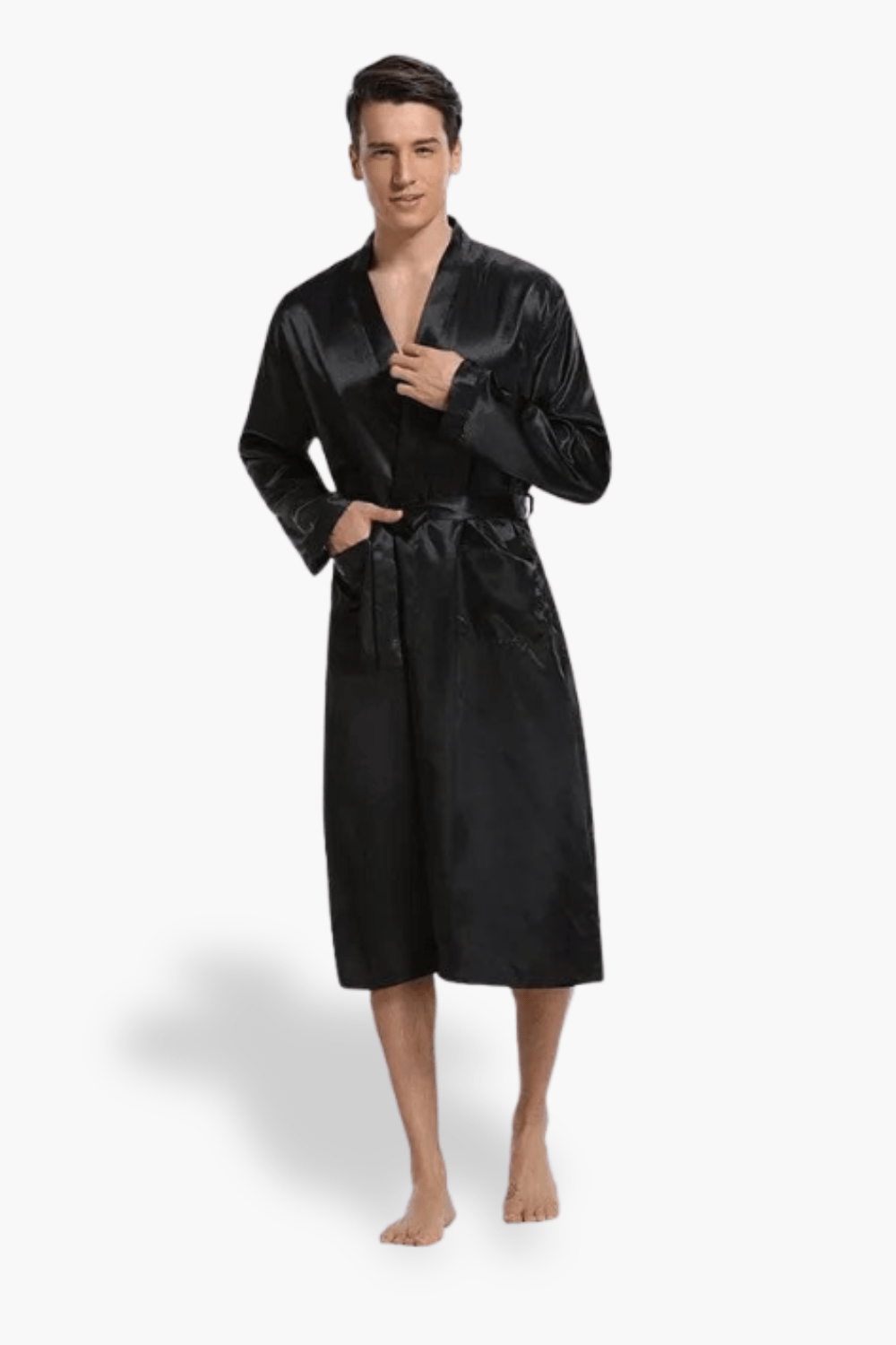 peignoir homme rouge