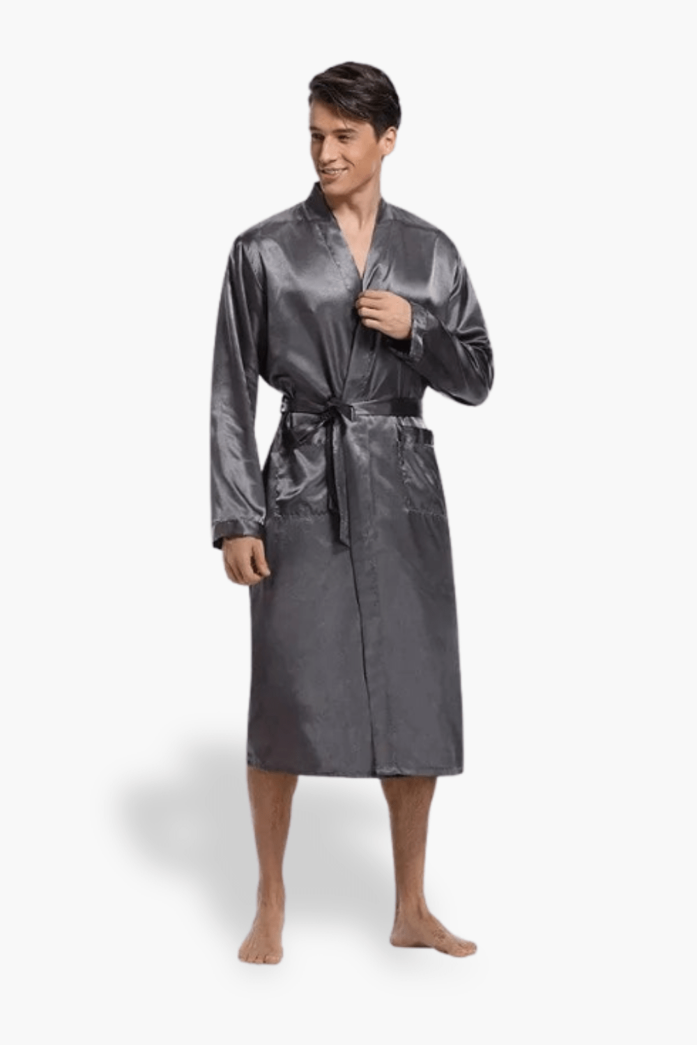 peignoir homme rouge