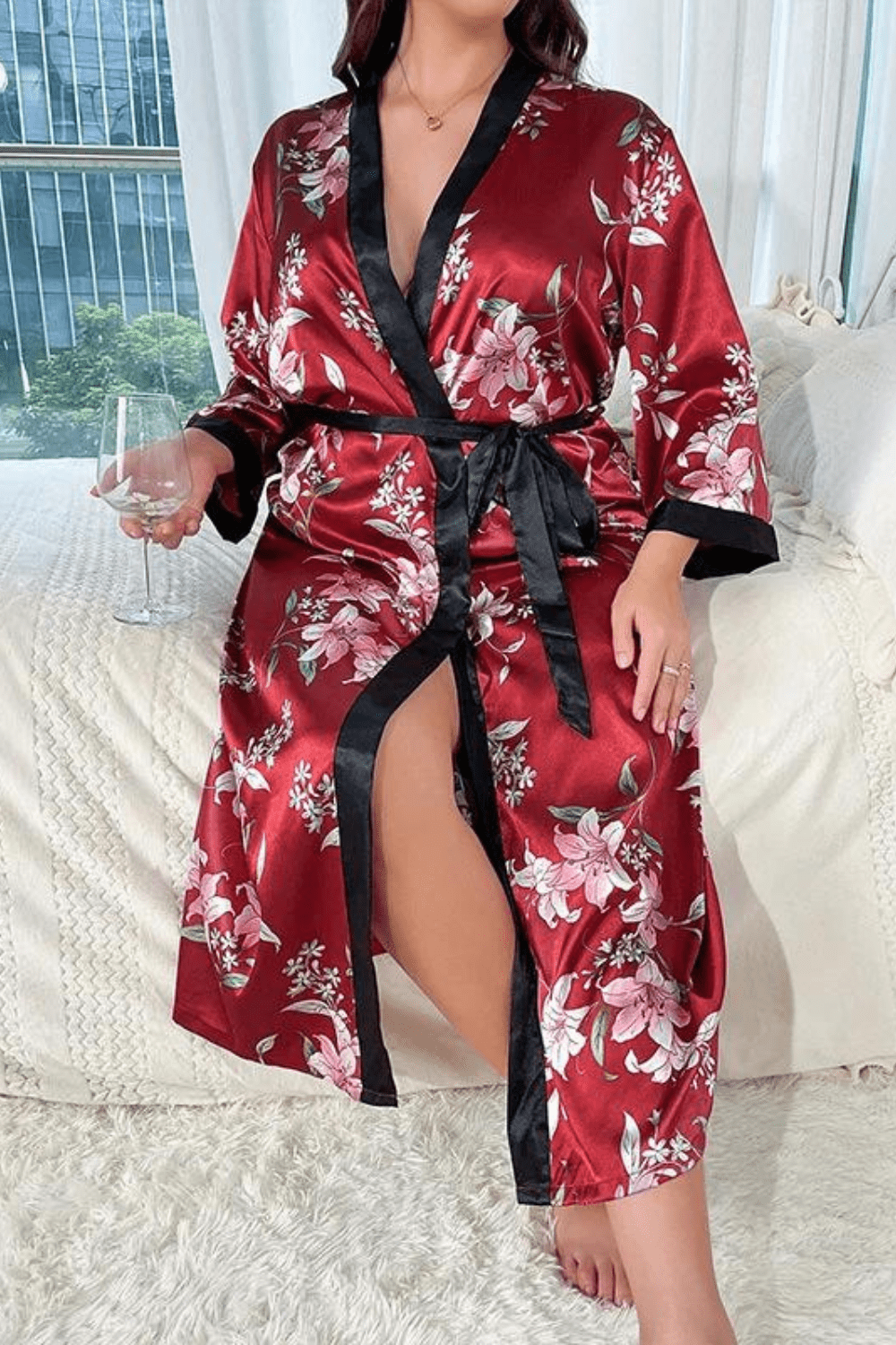 peignoir japonais femme