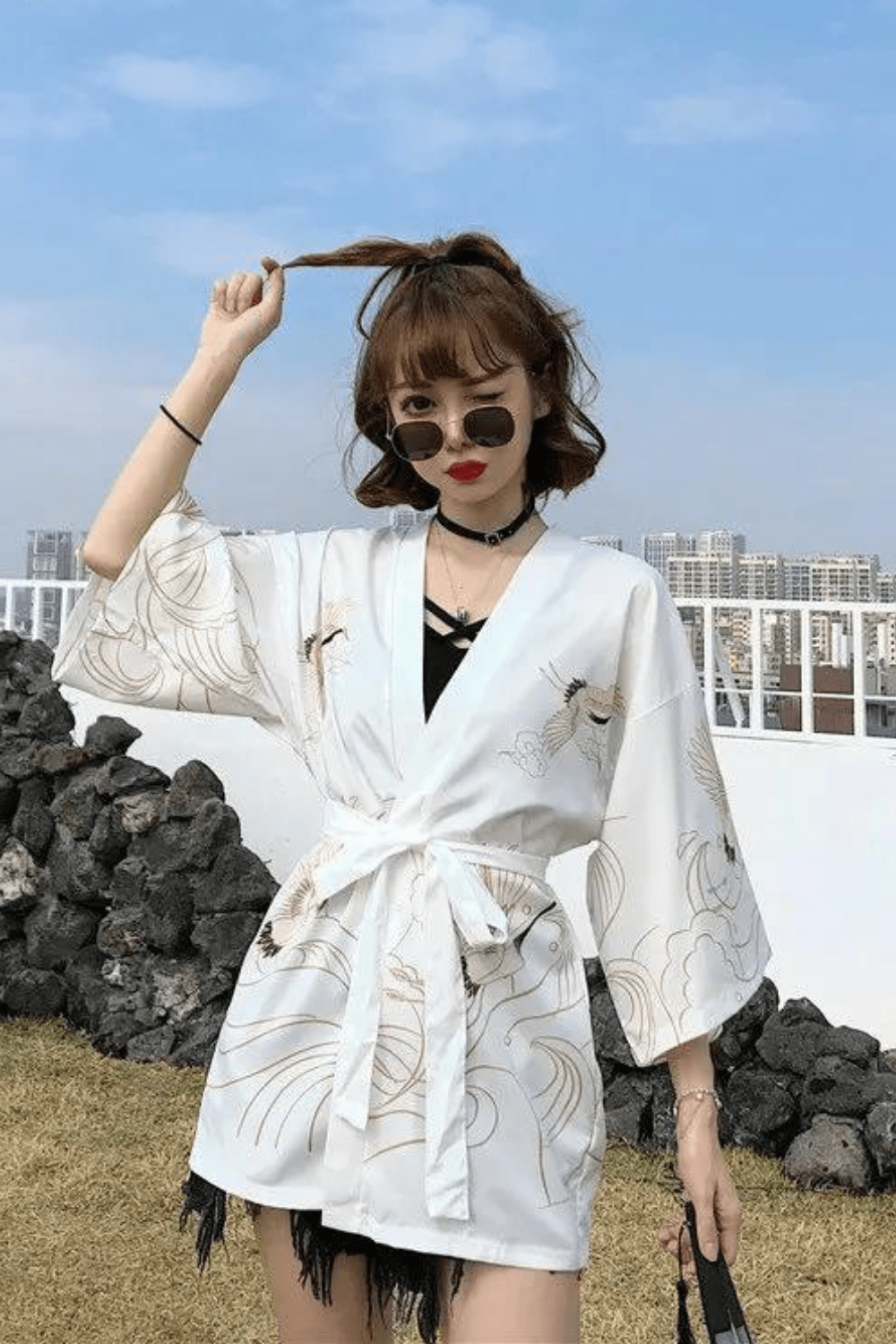 veste kimono femme