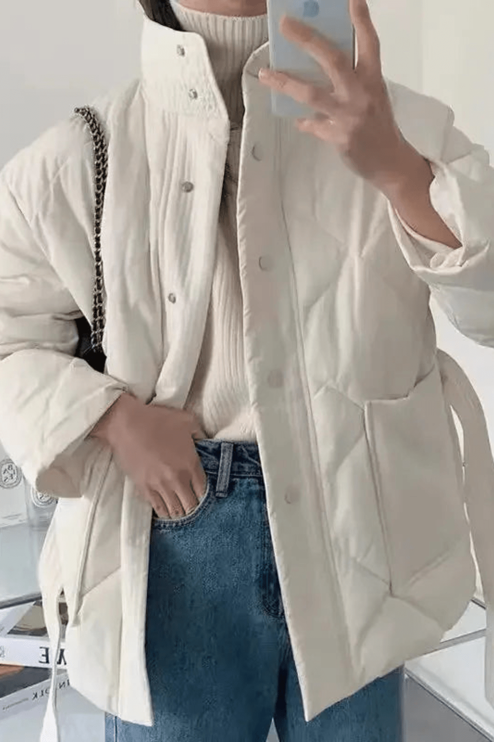 veste kimono matelassee