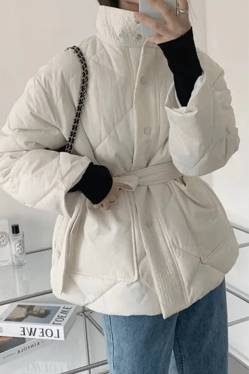veste kimono matelassee
