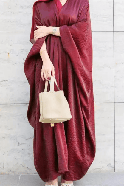 ensemble abaya kimono satin