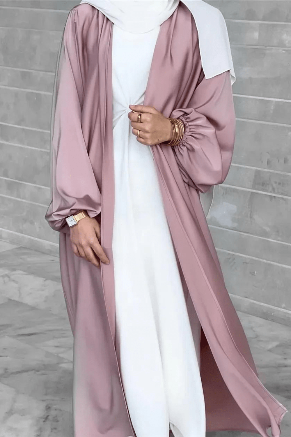 kimono abaya satin