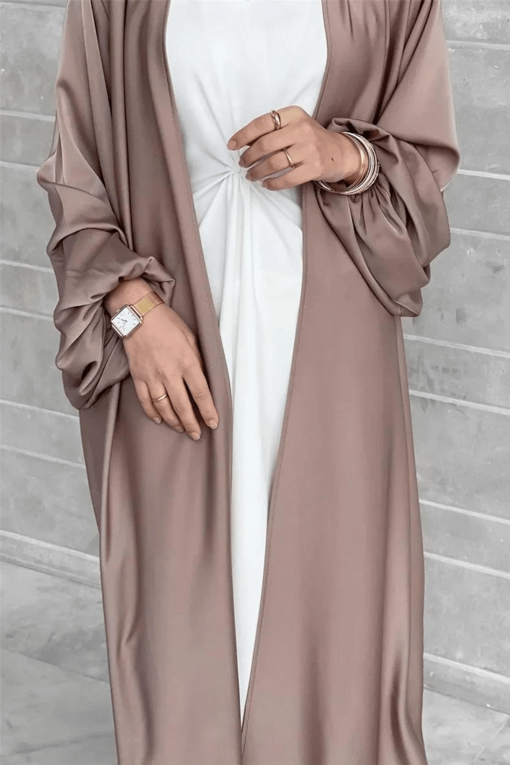 kimono abaya satin