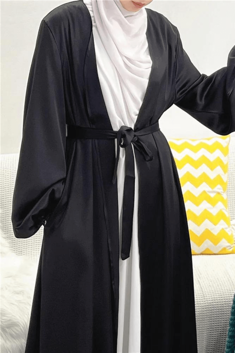 kimono abaya satin