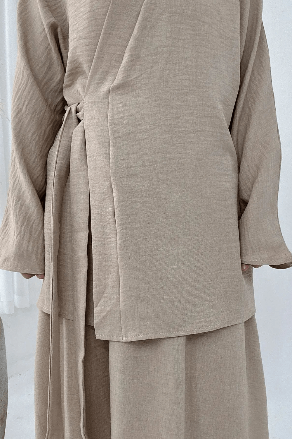 Kimono | Ensemble Jupe Beige / L