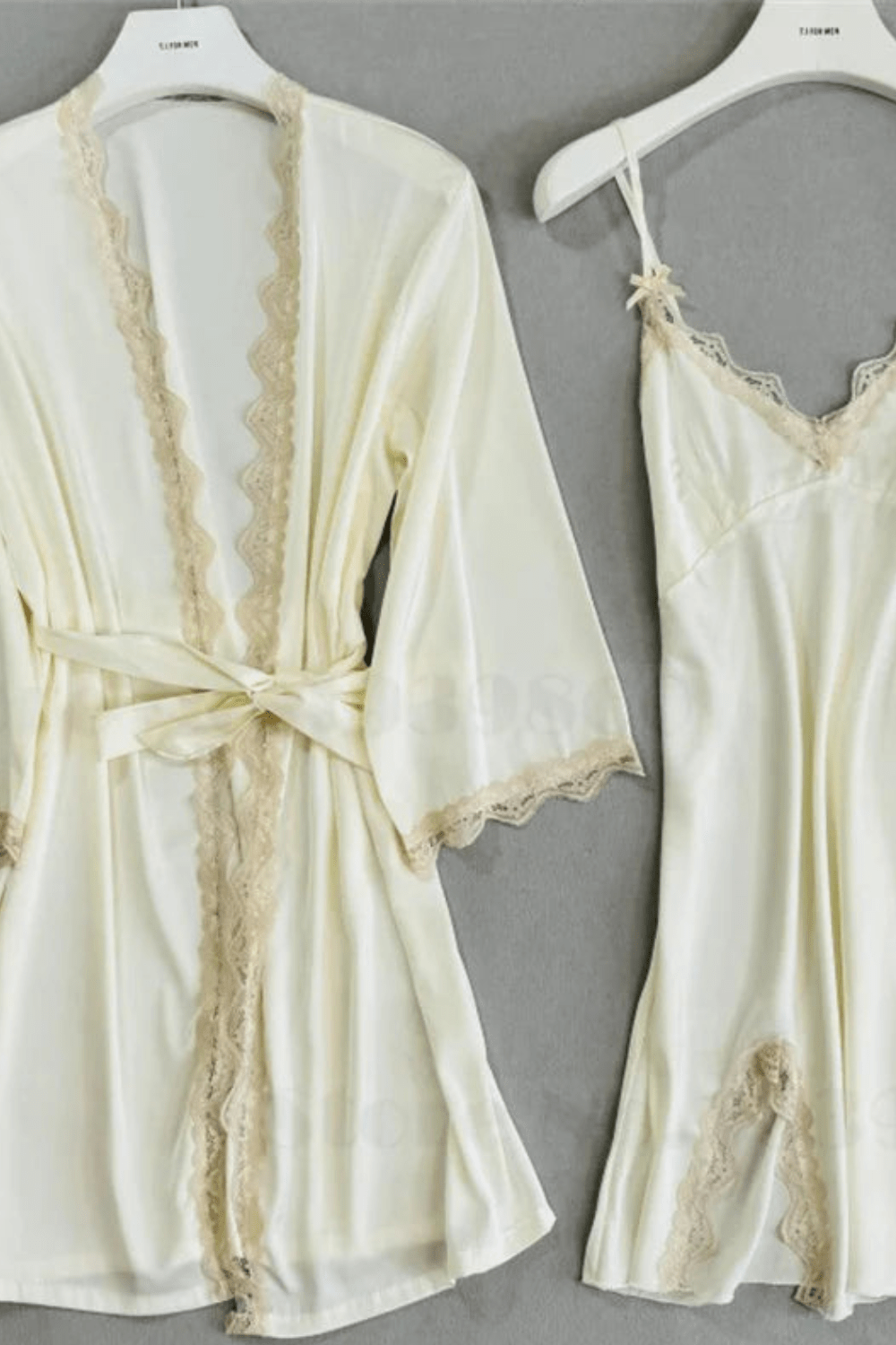 kimono | Ensemble Nuisette Blanc / XL