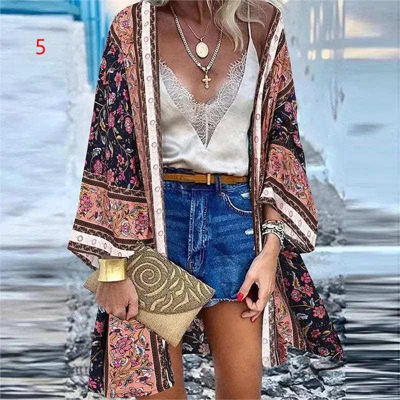 Kimono Été | Femme Noir / 5XL