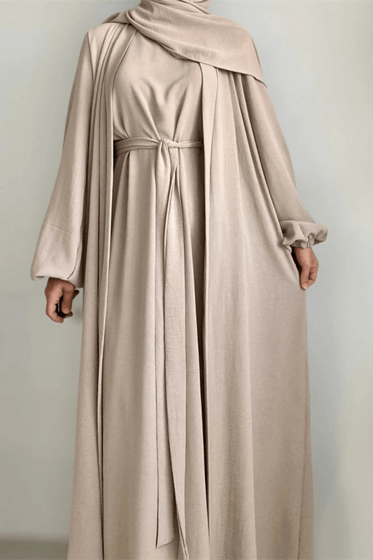 Kimono Femme | Voilée Beige / XXL