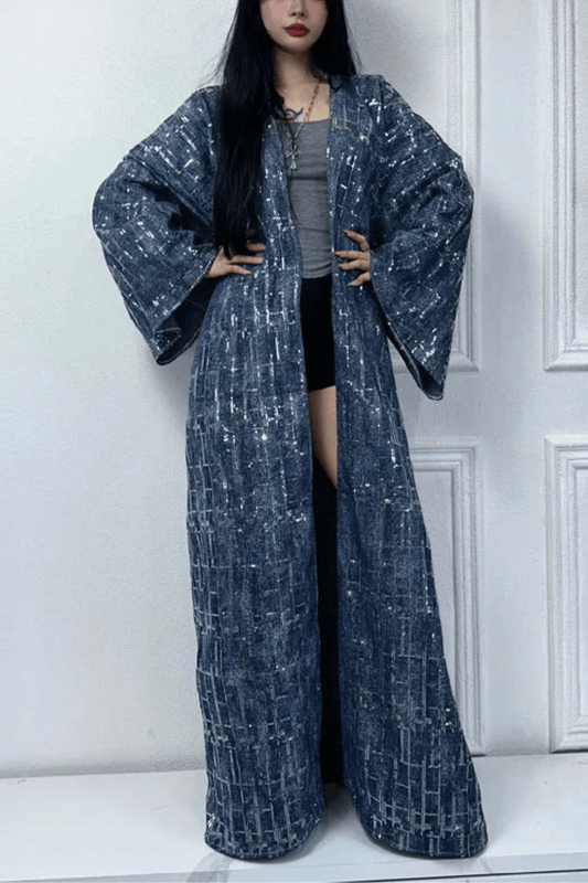 Kimono | Jean Bleu foncé / Taille unique