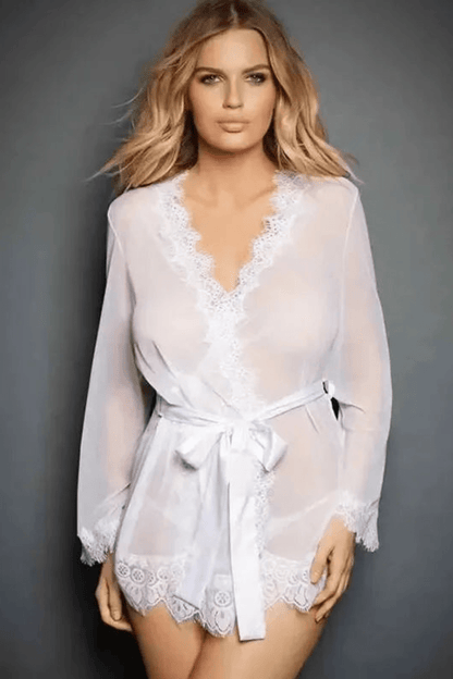 Kimono | Lingerie Blanc / 3XL