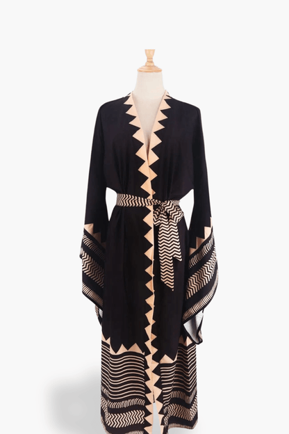 kimono noir femme