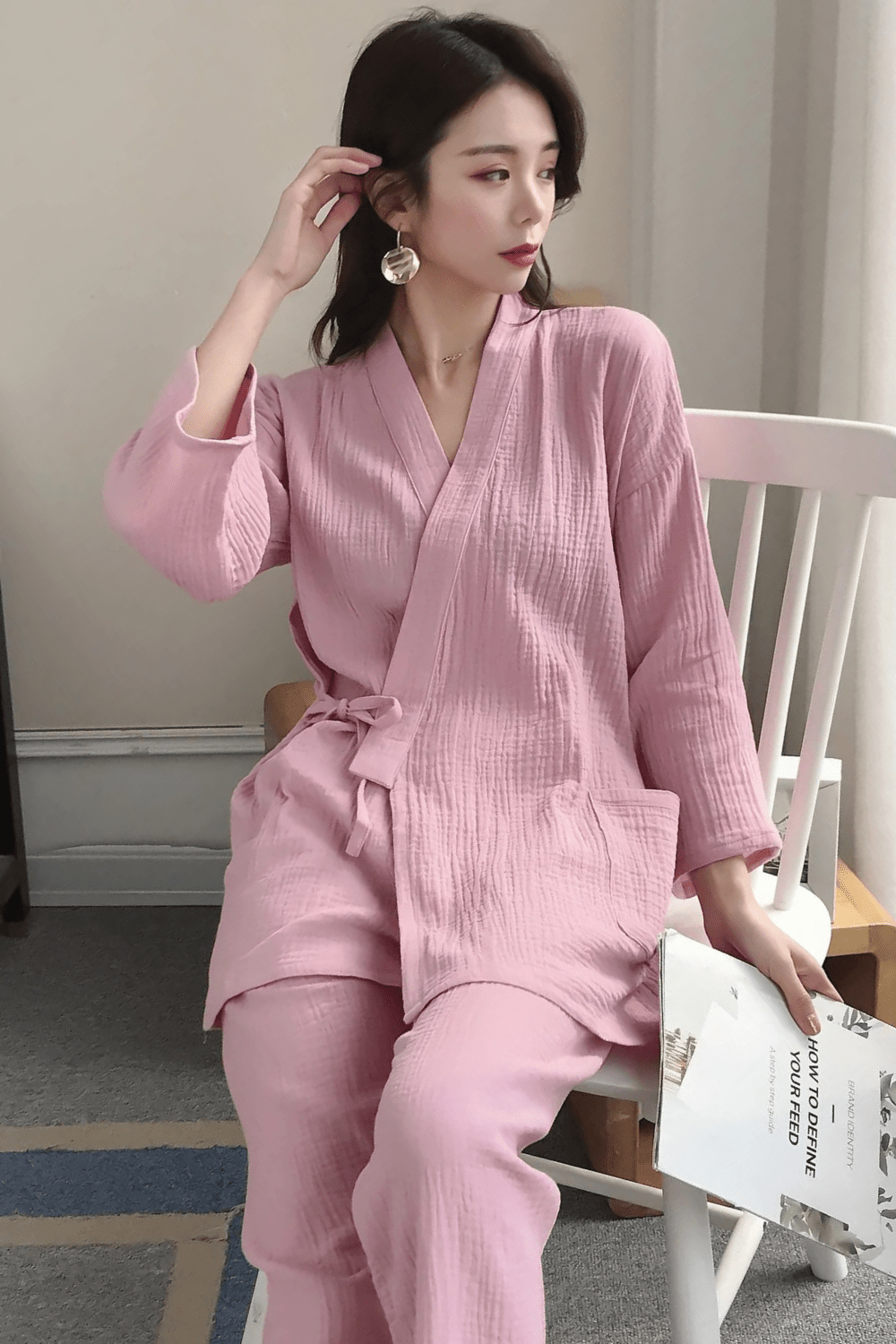 Pyjama Peignoir Femme Soie Kimono Pyjama La Maison Du Peignoir