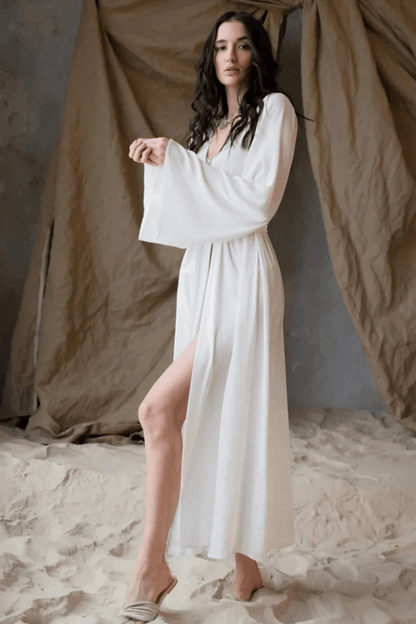 Kimono | Robe de Chambre Blanc / XL