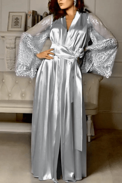 Kimono | Robe Rose Gris / XL