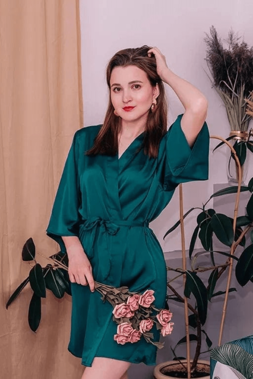 kimono satine