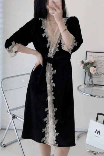 Kimono | Velours Noir / XL