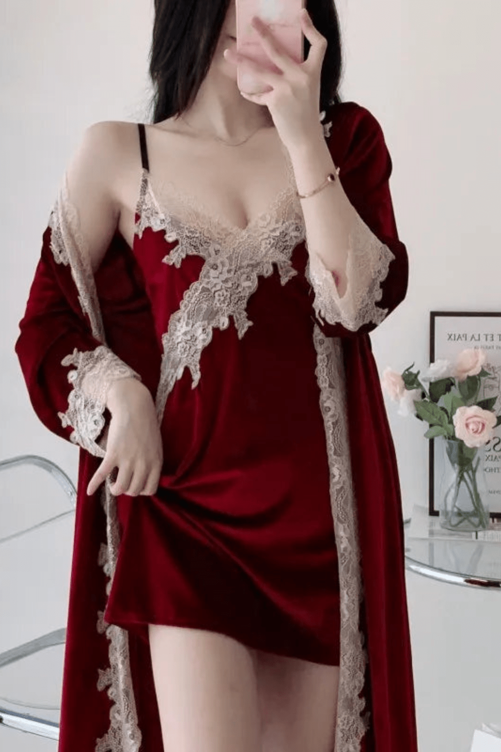 Kimono | Velours Rouge / XL