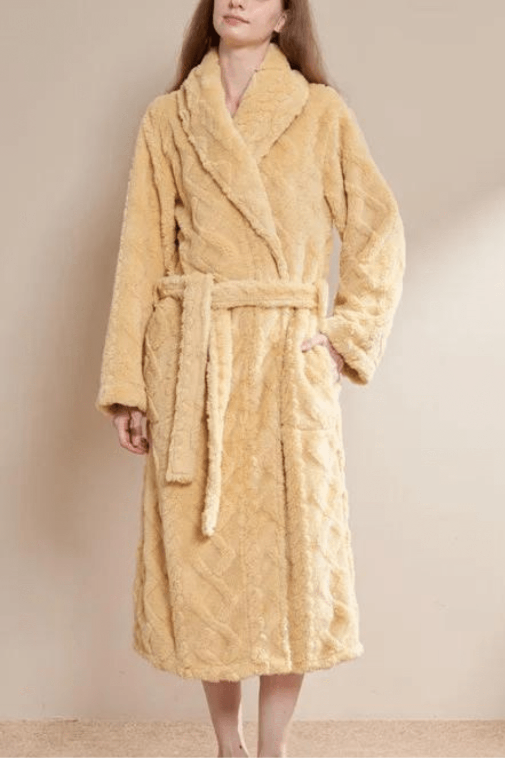 peignoir blanc femme