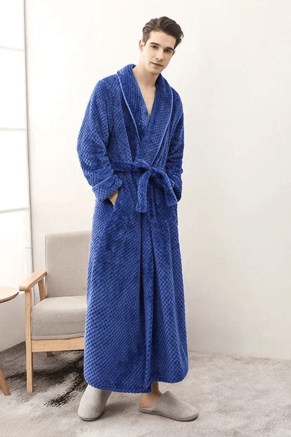 peignoir blanc homme