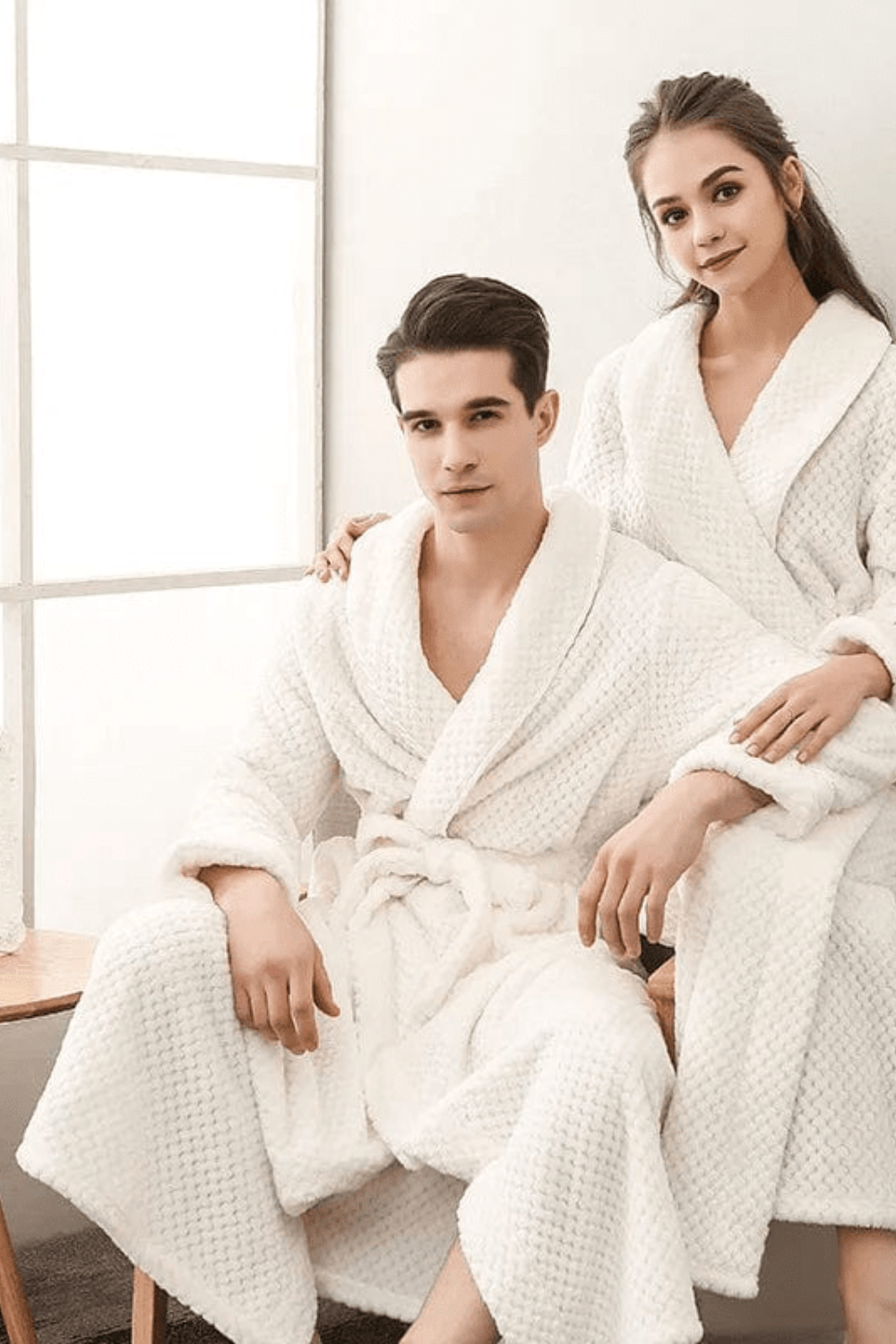 peignoir blanc homme