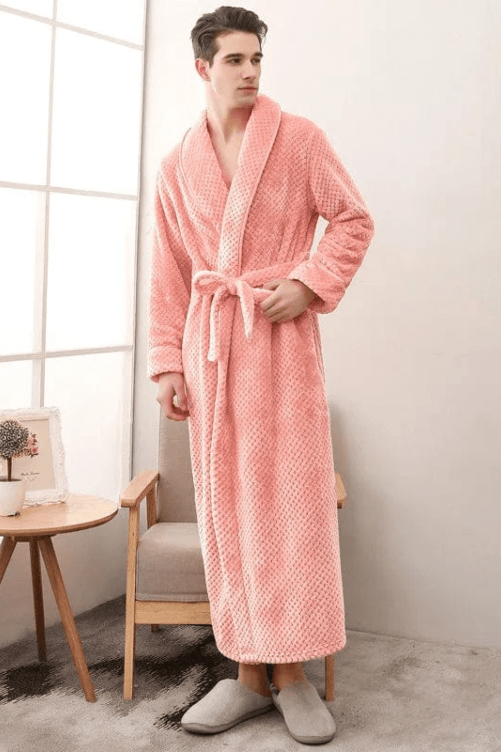 peignoir blanc homme