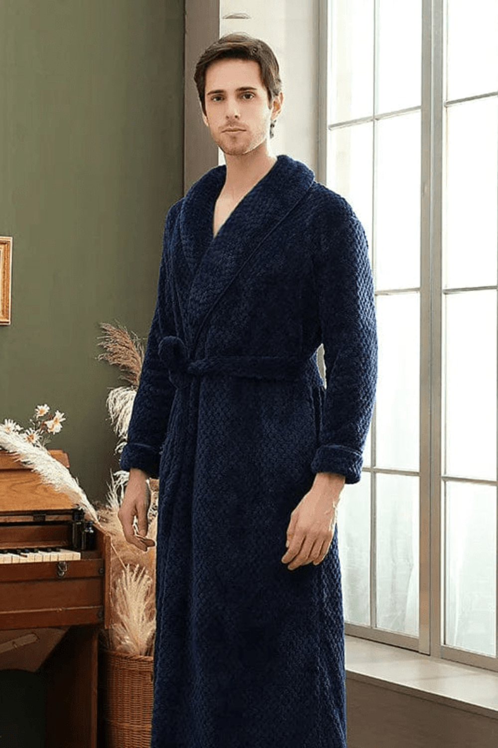 peignoir blanc homme