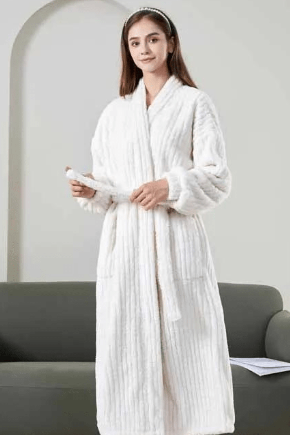 peignoir de bain luxe femme
