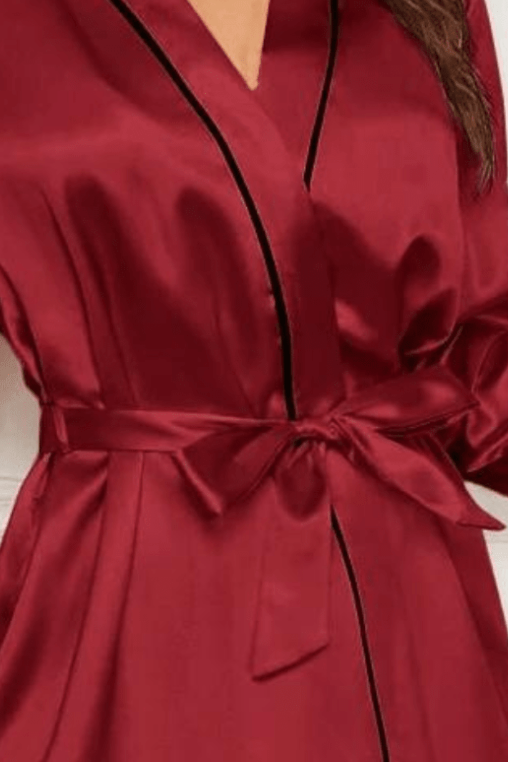 peignoir en satin femme