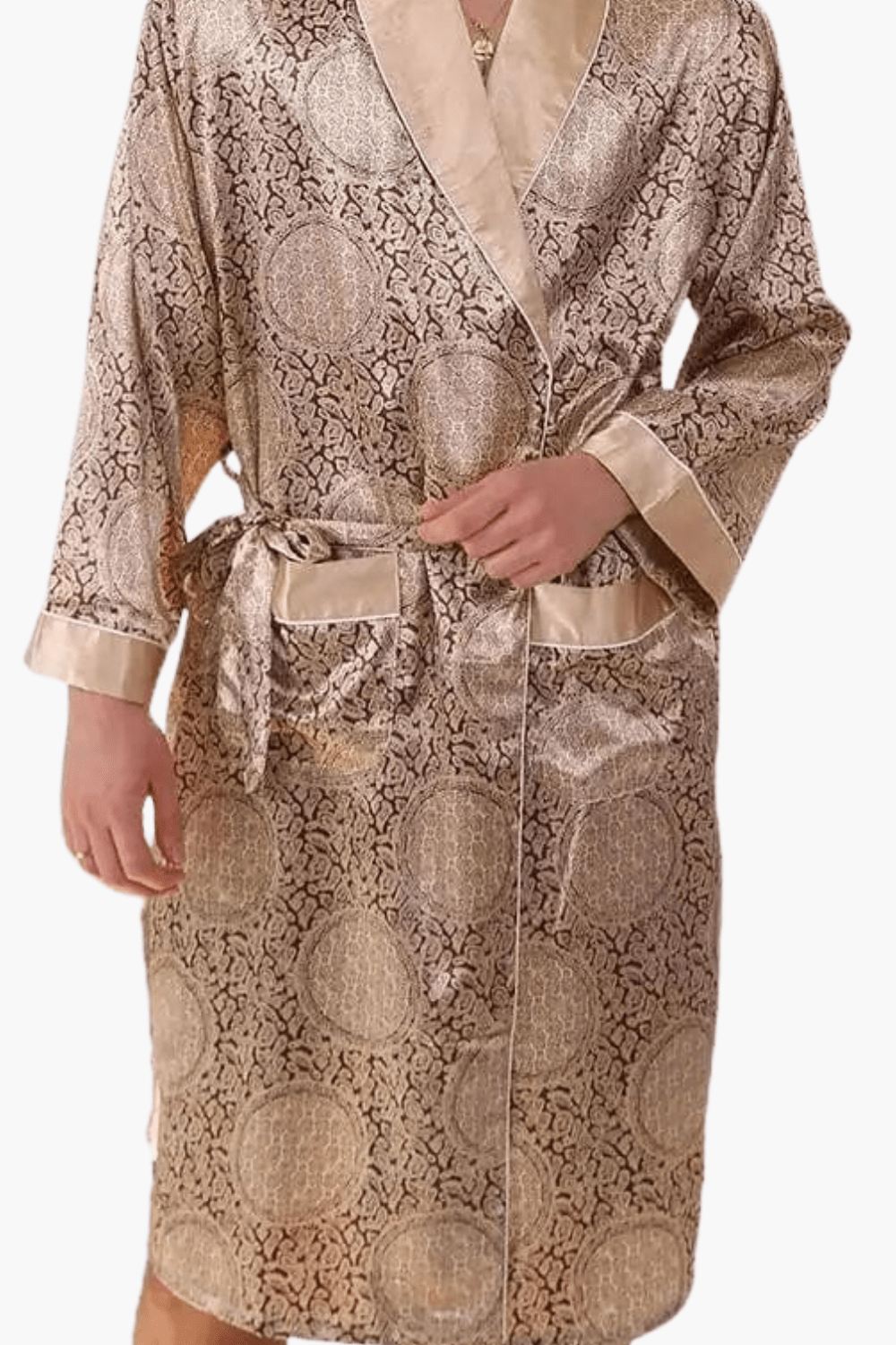 peignoir en soie homme