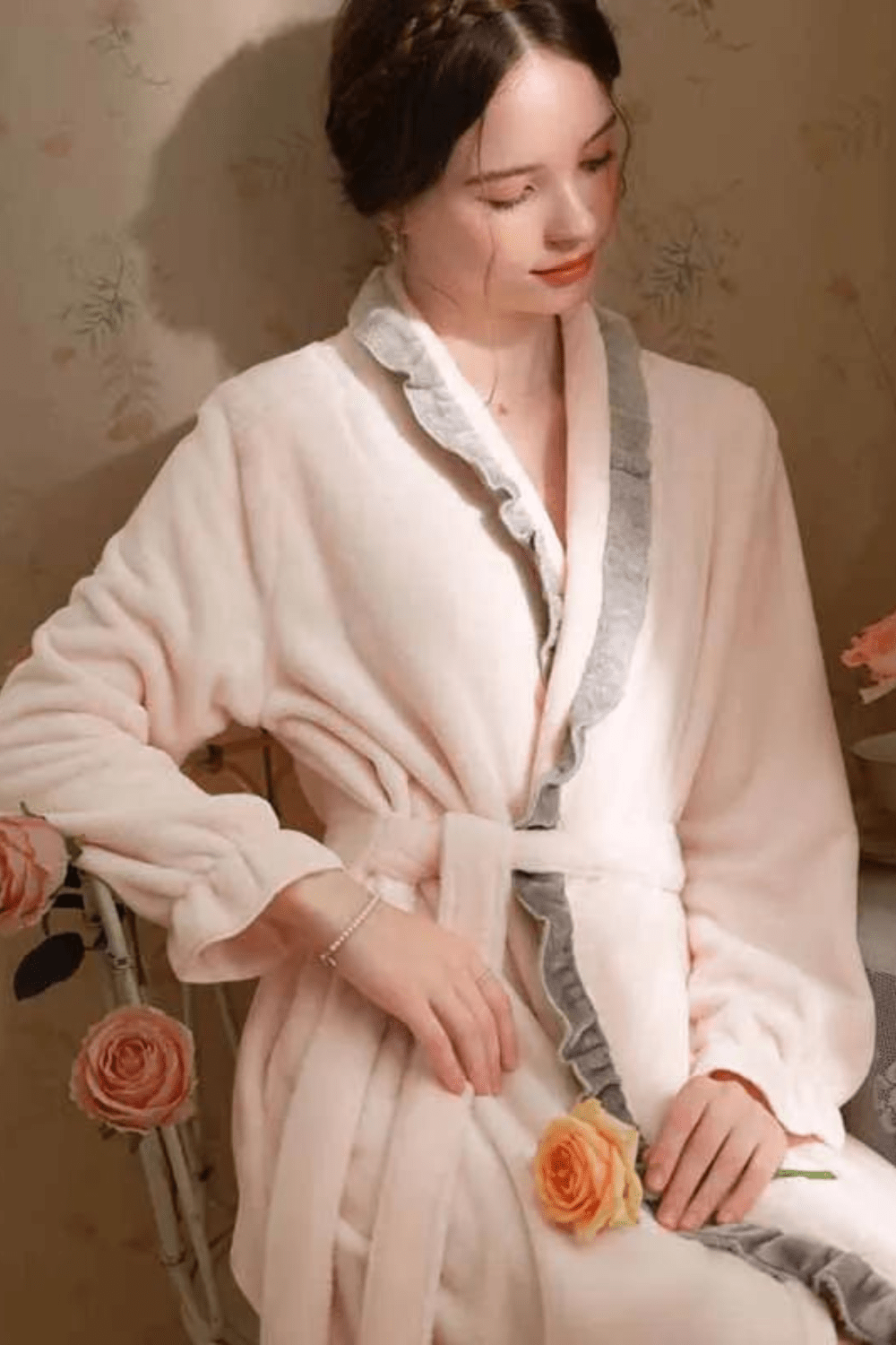 peignoir femme coton fin