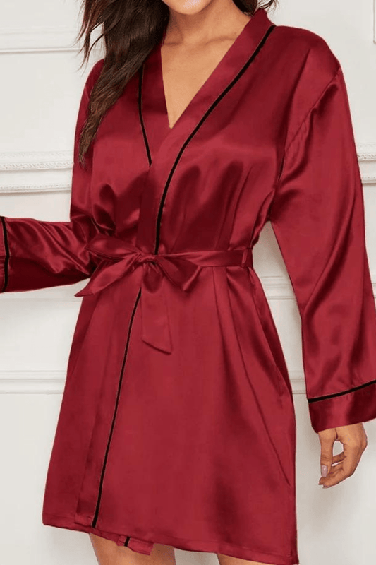 Peignoir en Satin Femme