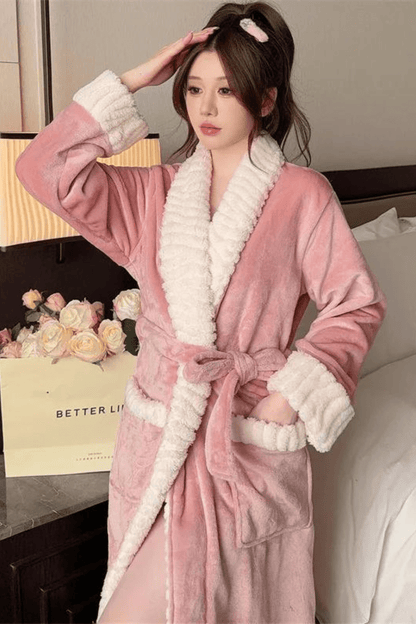 peignoir femme doux