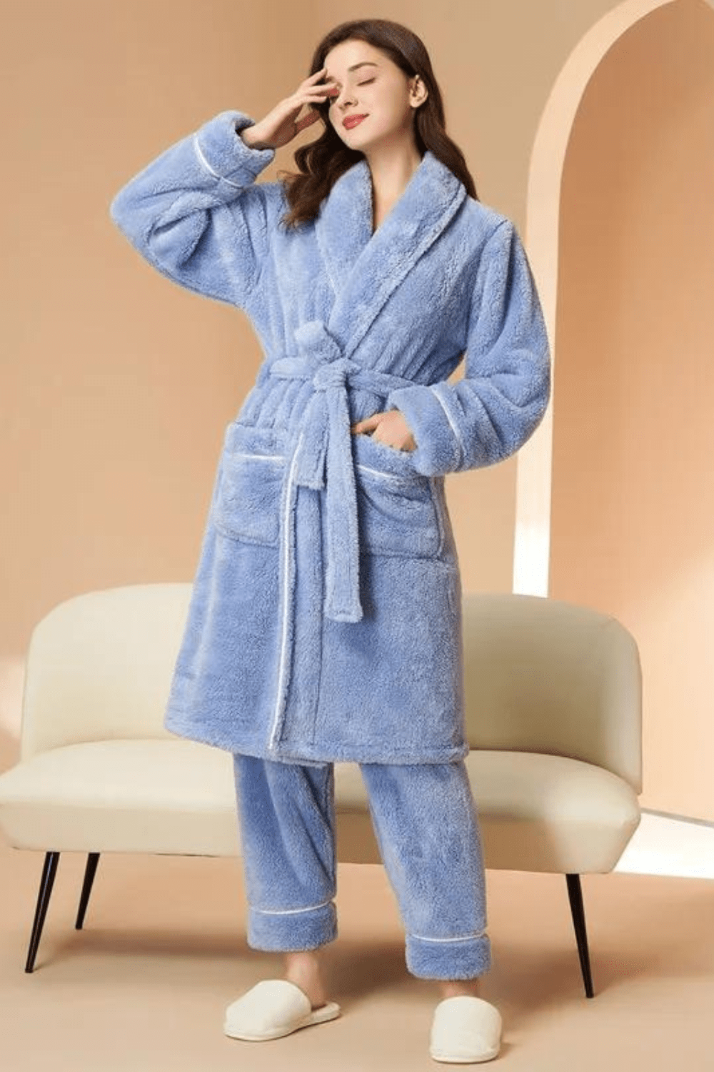 peignoir femme epais