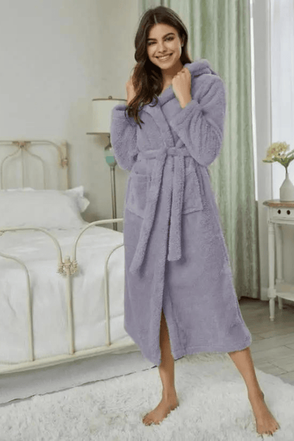 peignoir femme rouge